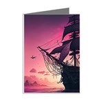 Ship Pirate Adventure Landscape Ocean Sun Heaven Mini Greeting Cards (Pkg of 8) Right