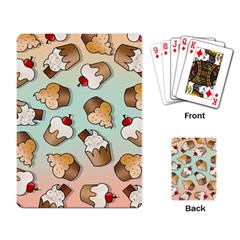 Cupcakes Cake Pie Pattern Playing Cards Single Design (rectangle) by Ndabl3x