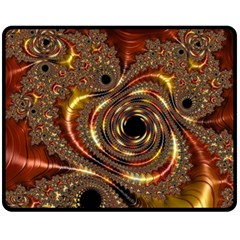 Geometric Art Fractal Abstract Art Fleece Blanket (medium)