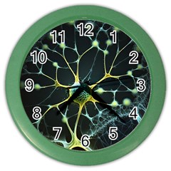 Neuron Network Color Wall Clock