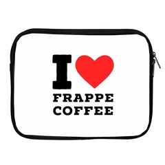 I Love Frappe Coffee Apple Ipad 2/3/4 Zipper Cases by ilovewhateva