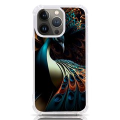 Peacock Bird Feathers Plumage Colorful Texture Abstract Iphone 13 Pro Tpu Uv Print Case