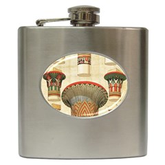 Egyptian Architecture Column Hip Flask (6 Oz)