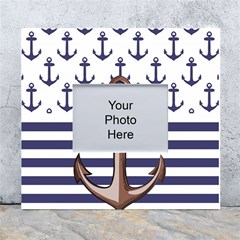 Anchor-background-design White Wall Photo Frame 5  X 7 