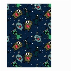 Monster-alien-pattern-seamless-background Small Garden Flag (two Sides) by Wav3s