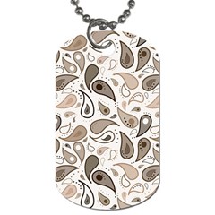 Paisley Pattern Background Graphic Dog Tag (one Side)