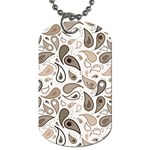 Paisley Pattern Background Graphic Dog Tag (One Side) Front