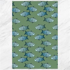 Fishes Pattern Background Theme Canvas 24  X 36 