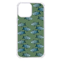 Fishes Pattern Background Theme Iphone 13 Pro Max Tpu Uv Print Case by Vaneshop