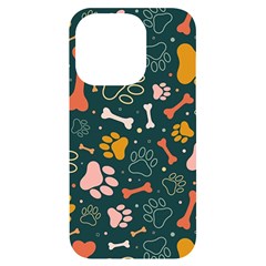 Dog Paw Colorful Fabrics Digitally Iphone 14 Pro Black Uv Print Case by Wav3s