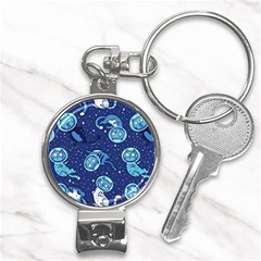 Cat Spacesuit Space Suit Astronaut Pattern Nail Clippers Key Chain