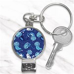 Cat Spacesuit Space Suit Astronaut Pattern Nail Clippers Key Chain Front