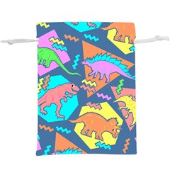 Dinosaur Pattern Lightweight Drawstring Pouch (xl)