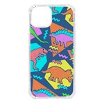 Dinosaur Pattern iPhone 14 TPU UV Print Case Front