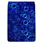 Blue Bubbles Abstract Removable Flap Cover (L) Front