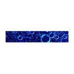 Blue Bubbles Abstract Premium Plush Fleece Scarf (Mini) Back