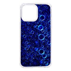 Blue Bubbles Abstract Iphone 14 Pro Max Tpu Uv Print Case by Vaneshop