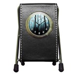 Tree Night Dark Forest Pen Holder Desk Clock Front
