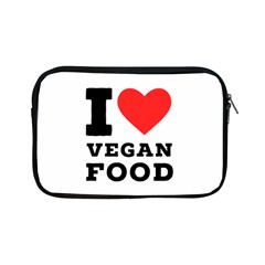 I Love Vegan Food  Apple Ipad Mini Zipper Cases by ilovewhateva