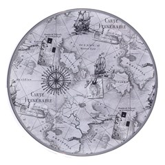 Vintage Cartography Atlas Nautical Map Wireless Fast Charger(white)