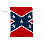 Rebel flag  Lightweight Drawstring Pouch (L) Front