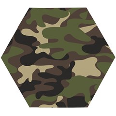 Texture Military Camouflage Repeats Seamless Army Green Hunting Wooden Puzzle Hexagon by Cowasu