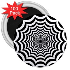 Spider Web Hypnotic 3  Magnets (100 Pack)