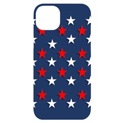 Patriotic Colors America Usa Red Iphone 14 Plus Black Uv Print Case by Celenk