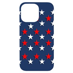 Patriotic Colors America Usa Red Iphone 14 Pro Max Black Uv Print Case by Celenk