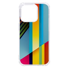 Colorful Rainbow Stripe Pattern Iphone 14 Pro Tpu Uv Print Case by Vaneshop