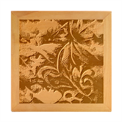 Abstract African Art Pattern Wood Photo Frame Cube