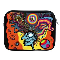 Hippie Rainbow Psychedelic Colorful Apple Ipad 2/3/4 Zipper Cases by uniart180623