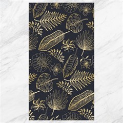 Elegant-pattern-with-golden-tropical-leaves Canvas 40  X 72 