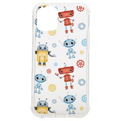 Cute-cartoon-robots-seamless-pattern Iphone 12 Mini Tpu Uv Print Case	