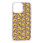 Yellow-mushroom-pattern iPhone 14 Pro Max TPU UV Print Case Front