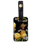 Embroidery-blossoming-lemons-butterfly-seamless-pattern Luggage Tag (one side) Front