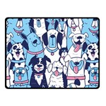 Dogs Seamless Pattern Fleece Blanket (Small) 50 x40  Blanket Front