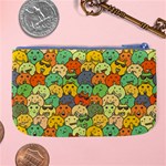 Seamless Pattern With Doodle Bunny Large Coin Purse Back