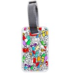 Graffiti-characters-seamless-pattern Luggage Tag (two sides) Front