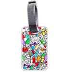 Graffiti-characters-seamless-pattern Luggage Tag (two sides) Back