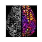 Ambiguity Tobe Brain Duality Mind Minimal Thinking Square Satin Scarf (30  x 30 ) Front