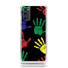 Handprints-hand-print-colourful Samsung Galaxy S20 6 2 Inch Tpu Uv Case