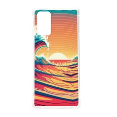 Waves Ocean Sea Tsunami Nautical Art Nature Samsung Galaxy Note 20 Tpu Uv Case by uniart180623