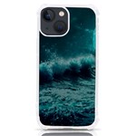 Waves Ocean Sea Tsunami Nautical Blue Sea Art iPhone 13 mini TPU UV Print Case Front