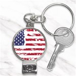 Flag Usa Unite Stated America Nail Clippers Key Chain Front