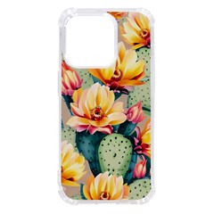 Prickly Pear Cactus Flower Plant Iphone 14 Pro Tpu Uv Print Case