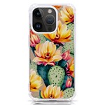 Prickly Pear Cactus Flower Plant iPhone 14 Pro TPU UV Print Case Front