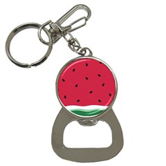 Minimalist Summer Watermelon Wallpaper Bottle Opener Key Chain by Ravend