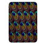 Peacock-feathers-bird-plumage Rectangular Glass Fridge Magnet (4 pack) Front