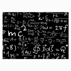 E=mc2 Text Science Albert Einstein Formula Mathematics Physics Large Glasses Cloth